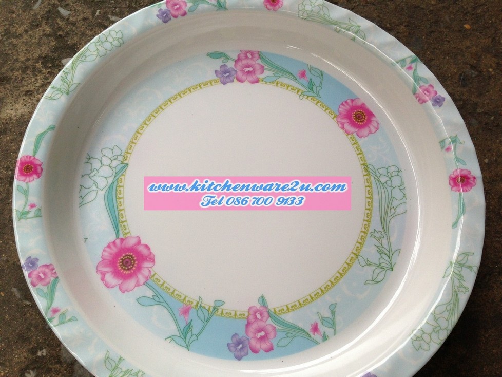 P07279 ถาดกลม เมลามีน 30 ซม. ราคาส่งต่อ 1 โหล: 12 ใบ