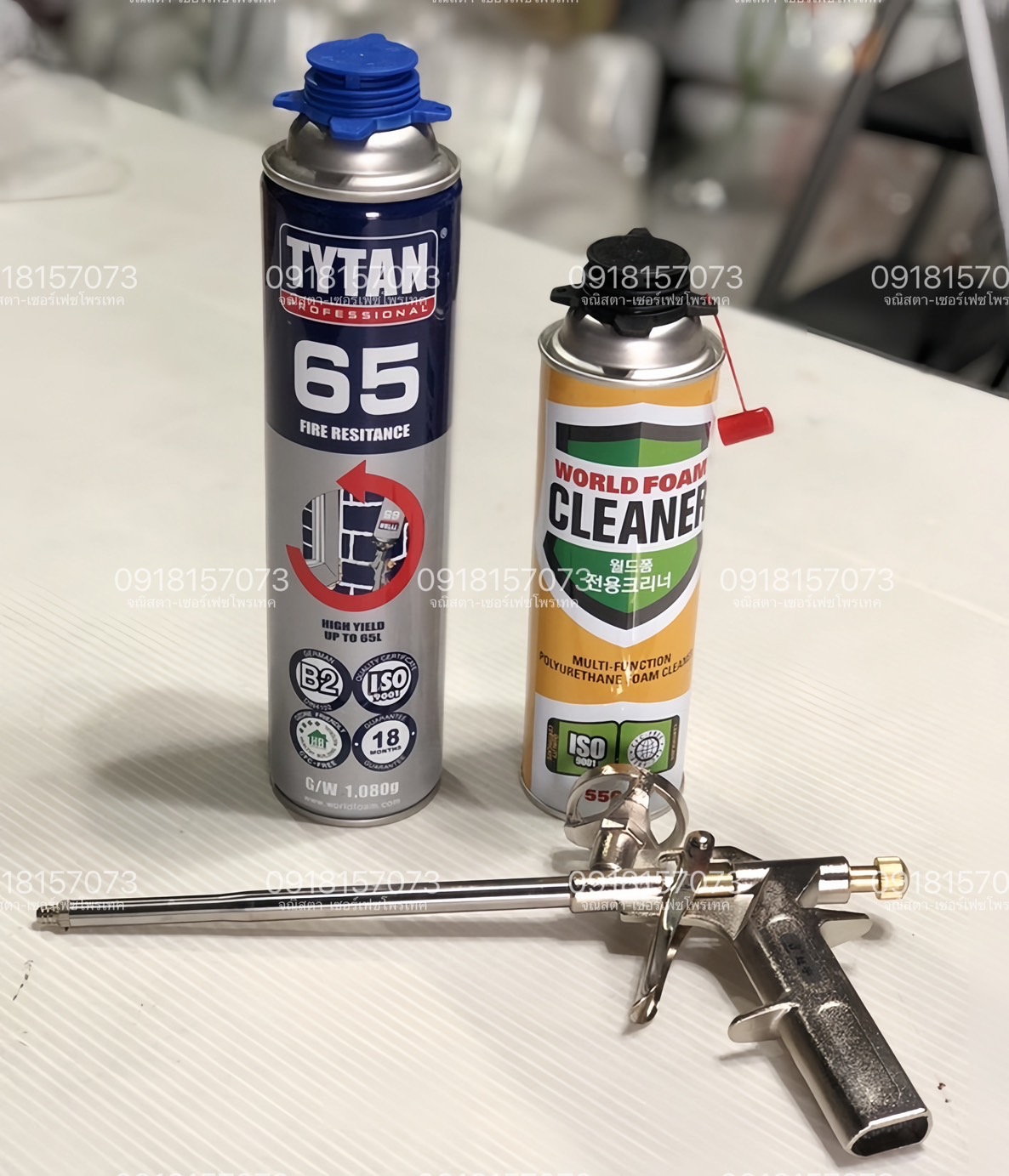 TYTAN 65 Foam Sealant (Gun-type) ชนิดป้องกันไฟลาม กาวโฟม Pu Foam อเนกประสงค์ ใช้ฉีดพ่นเพื่ออุดรู ช่องโหว่>>สอบถามราคาพิเศษได้ที่0918157073ค่ะ<<