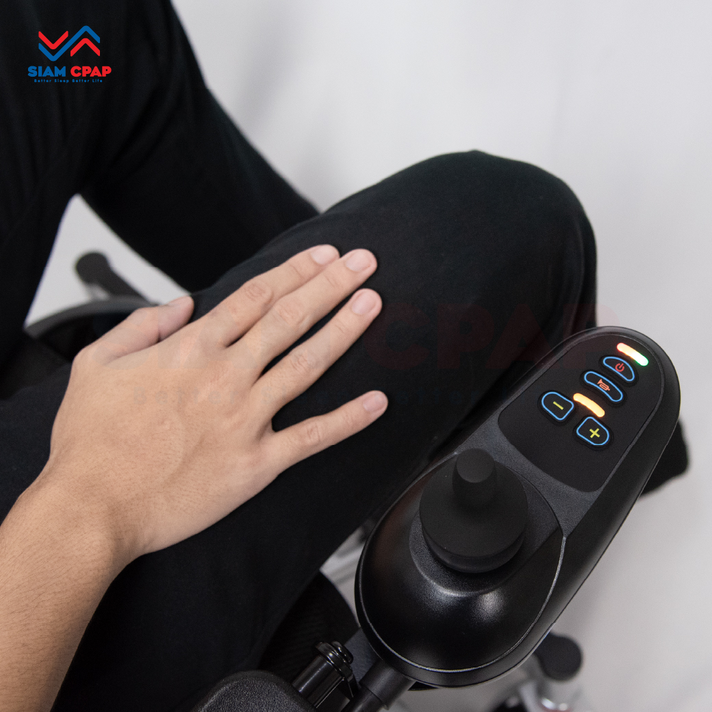 รถเข็นไฟฟ้า แบบพับได้ แบตเตอรี่ลิเธียม รับประกัน 1 ปี