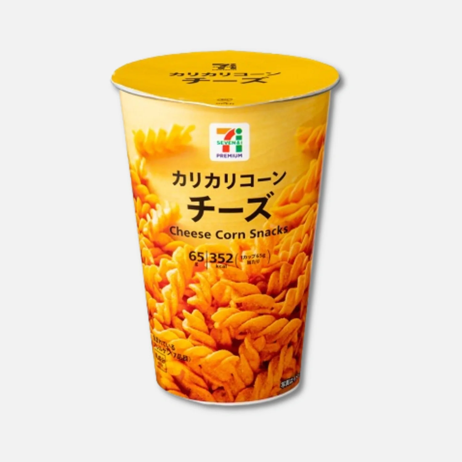 Karikari cheese corn snacks ขนมทวิสต์รสชีสจากเซเว่นญี่ปุ่น 65g.