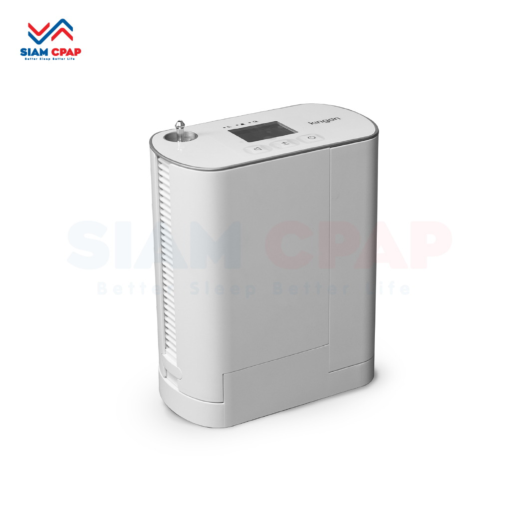 Double Battery Kingon รุ่น P2-S4 เครื่องผลิตออกซิเจนพกพา ระบบ Pulse Dose สามารถใช้งานได้ทั้งภายในบ้าน บนรถยนต์