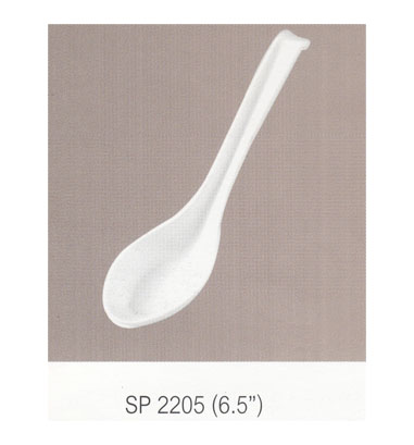 P09023 ช้อนโต๊ะ ด้ามยาว 6.5 นิ้ว สีพื้น เมลามีนแท้ Flowerware เครือซูปเปอร์แวร์ No.ฺSP2205 (ราคาส่งต่อ 12 อัน: เฉลี่ย 15 บต่ออัน)