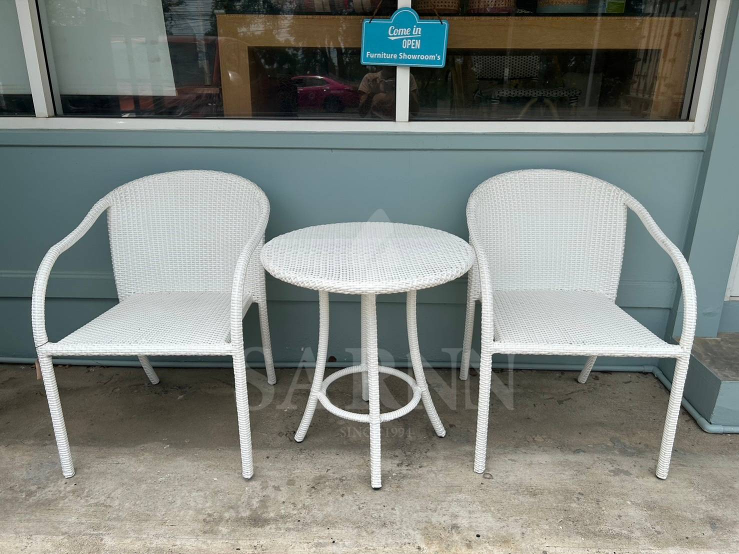 SARNN ชุดเก้าอี้สนามหวายเทียม รุ่น Polo