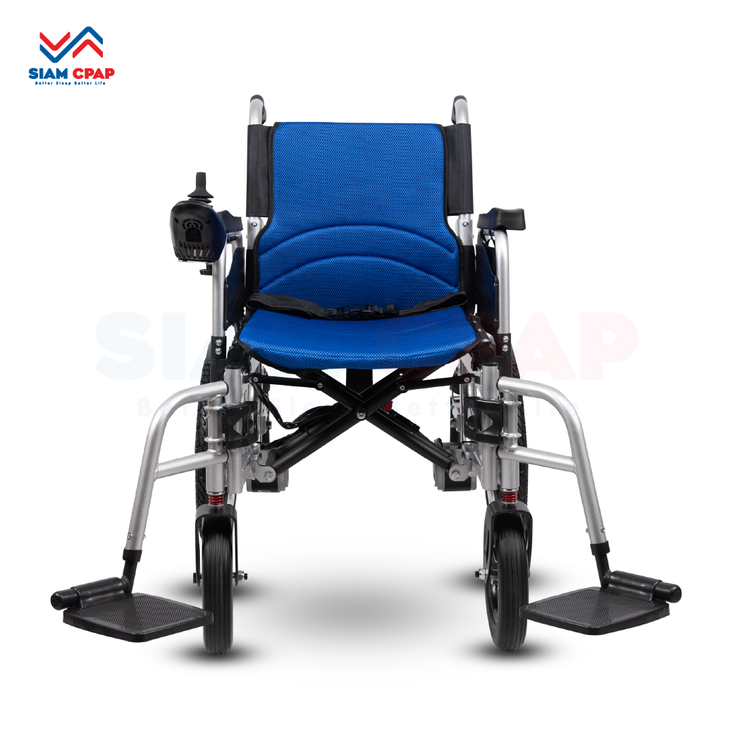 รถเข็นไฟฟ้า แบบพับได้ WT-6011 (Foldable Electric Wheelchair) รุ่นราคาประหยัด รับประกัน 1 ปี