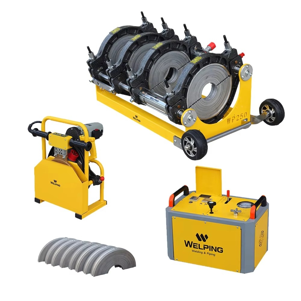 เครื่องเชื่อมท่อ Welping รุ่น WP250A (ไฮดรอลิค) ขนาดท่อที่เชื่อม 63 mm.-250 mm.