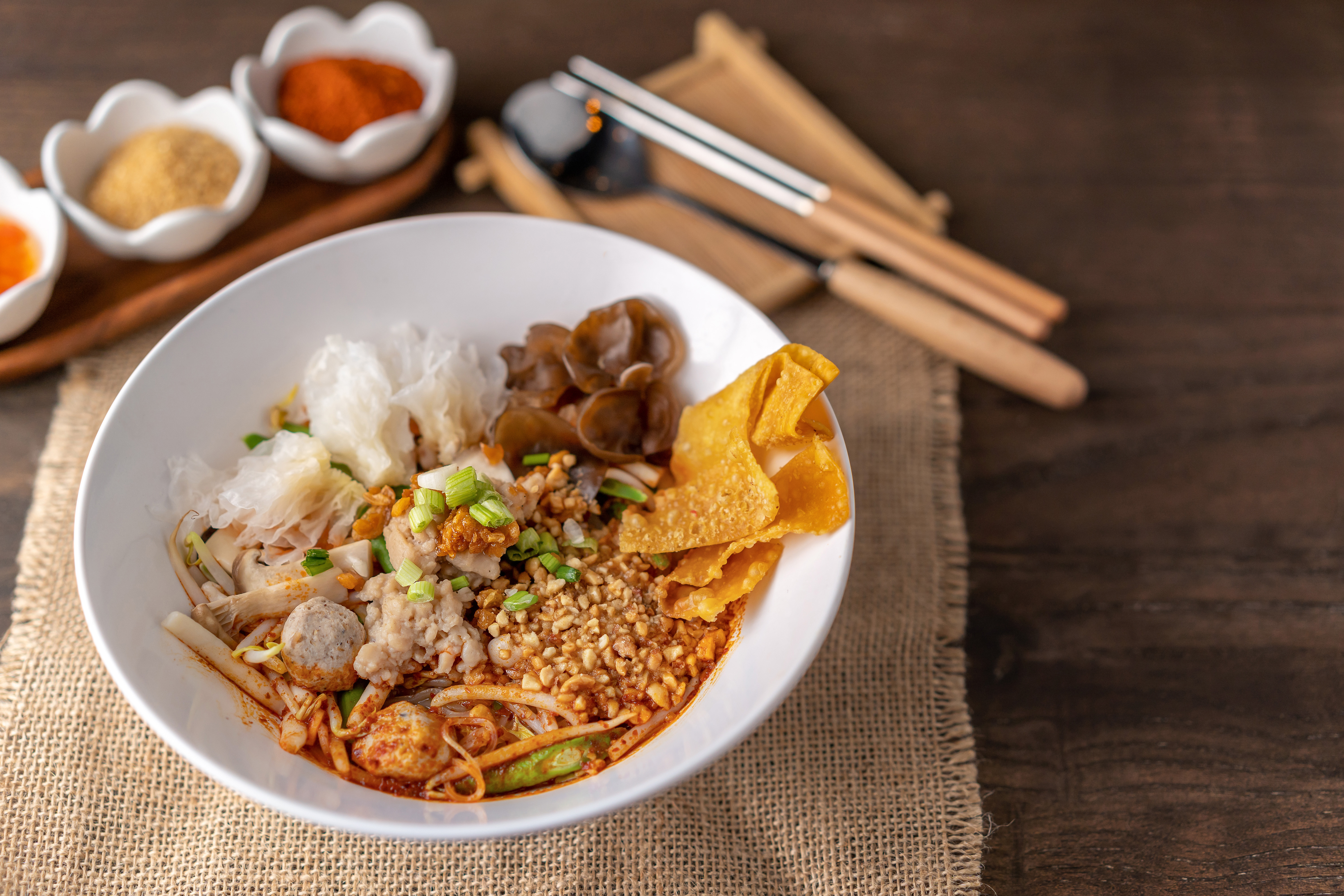 อาหารเจ ก๋วยเตี๋ยวต้มยำสุโขทัยเจ ของดีจากร้านโซวีแกนสาขาปทุมธานี คลองหลวง