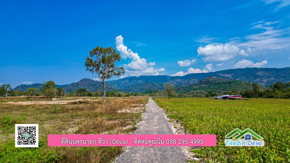 ขายที่ดินวิวภูเขาล้อมรอบ ด้านหลังที่ดินติดลำธารธรรมชาติ ที่แบบนี้ หายากแล้ว ต.เขาพระ อ.เมือง จ.นครนายก โฉนดครุฑแดง