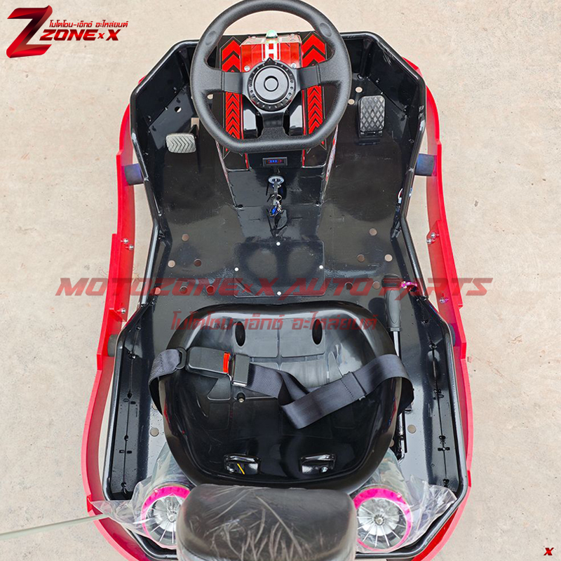 โกคาร์ทเชิงพาณิชย์ สวนสนุก Crazy Drift Go-Kart MOTOZONE-X GKE-008 500w36V 27km/h