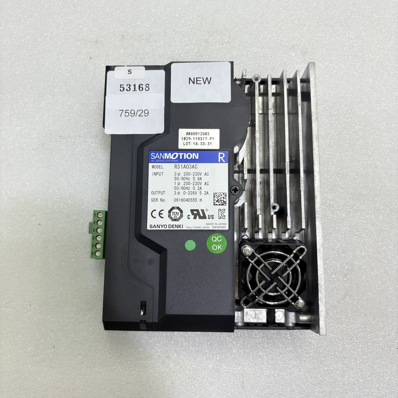 ขาย RS1A03AC SERVO DRIVE 'SANYO DENKI"