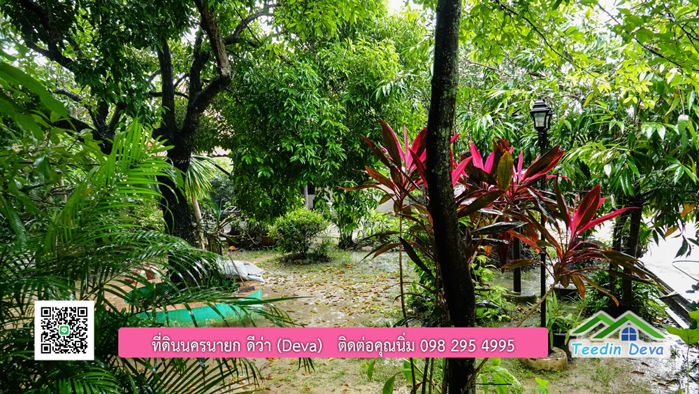 บ้านไทยประยุกต์ พร้อมสวนผลไม้ พืชผักสวนครัว ใกล้กับตัวเมืองนครนายก