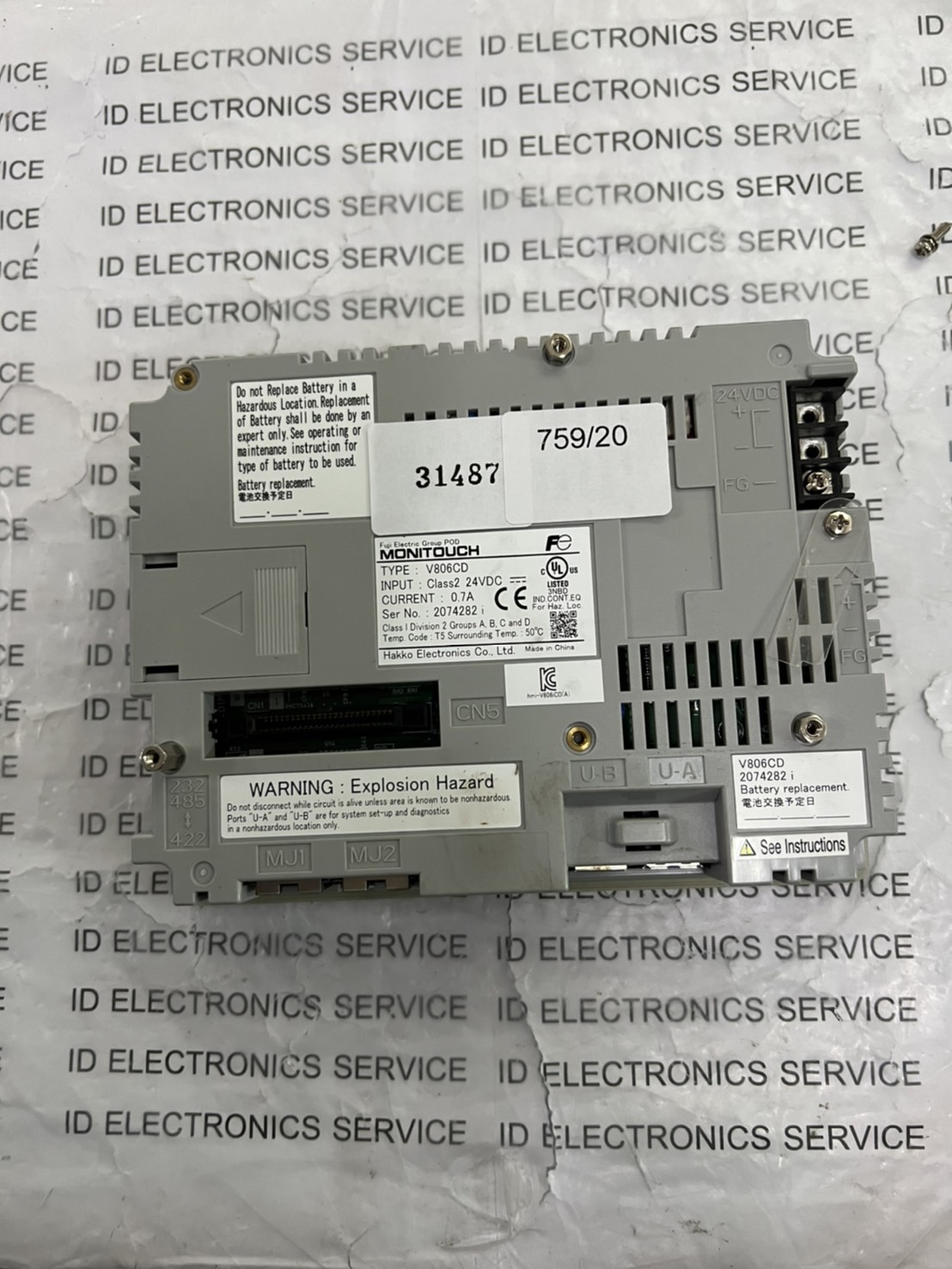 HMI " HAKKO " MODEL : V808CD