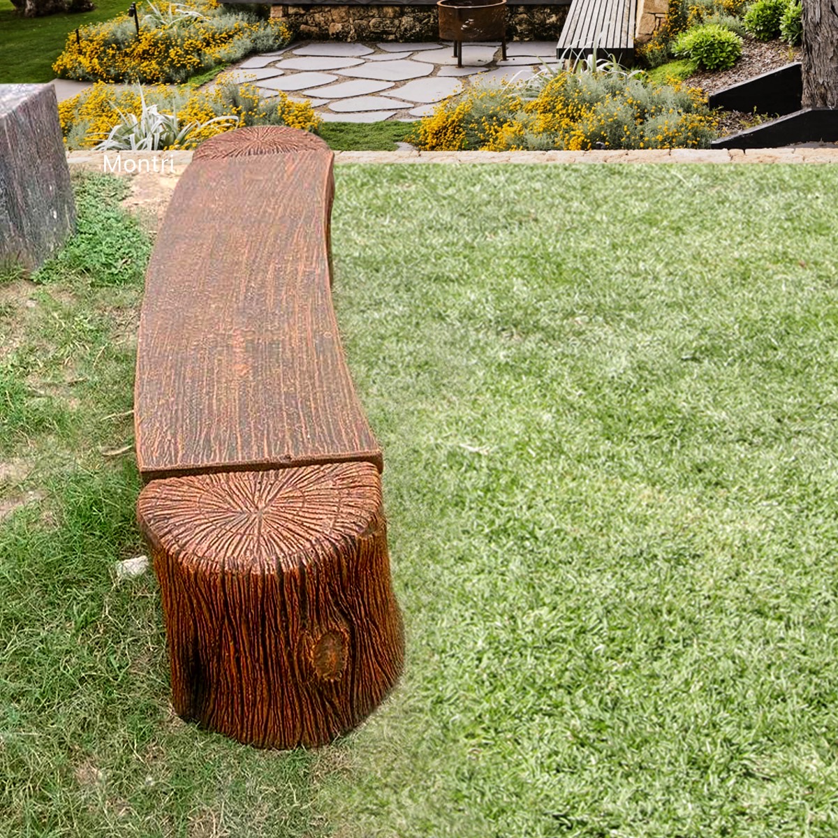 ม้านั่งสนาม ขนาด 150 ซม. กว้าง 35 ซม. และสูง 40 ซม ทนแดด ทนฝน