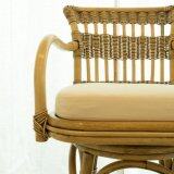 เก้าอี้บาร์หวายแท้ หมุนได้