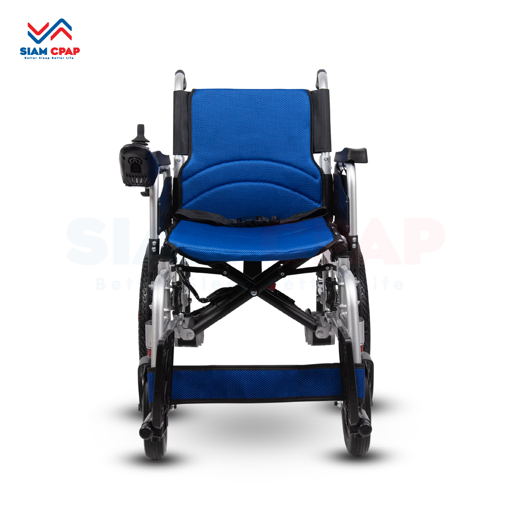 รถเข็นไฟฟ้า แบบพับได้ WT-6011 (Foldable Electric Wheelchair) รุ่นราคาประหยัด รับประกัน 1 ปี
