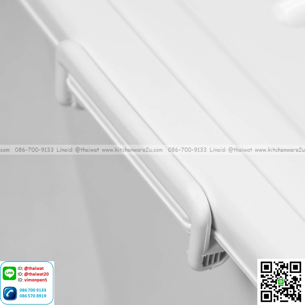 P13508 กล่องเอนกประสงค์ ล้อเลื่อน สีขาวนม 100 ลิตร (กว้าง 46 ยาว 69 สูง 41 ซม) จัมโบ้ No.303 (ราคาขายส่งต่อ 1 โหล: 12 ใบ:เฉลี่ย 240 บต่อใบ)