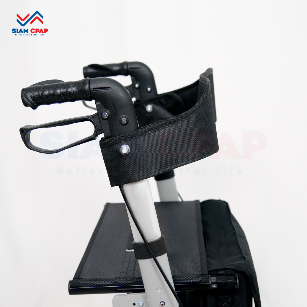 รุ่นใหม่ Rollator จากแบรนด์ Better รุ่น BT807L วอล์คเกอร์ 4 ล้อ อุปกรณ์ช่วยพยุงเดินและฝึกเดิน พร้อมที่นั่งในตัว รับประกันสินค้า 1 ปี