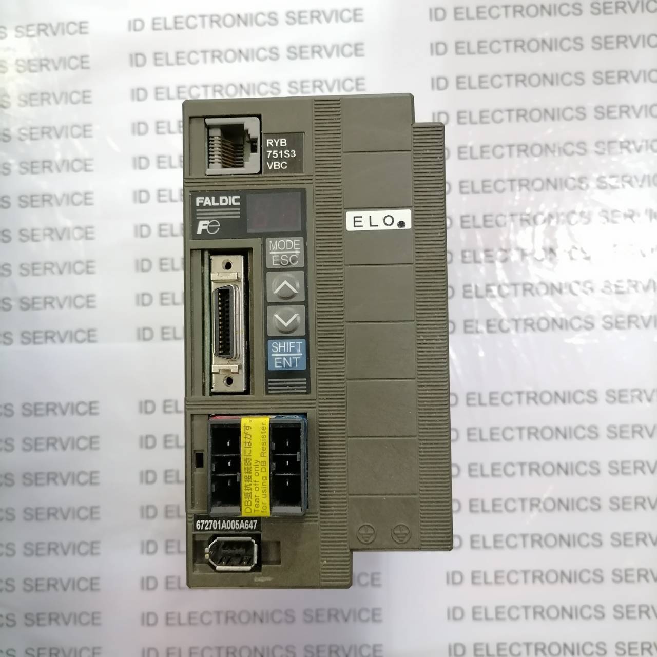 SERVO DRIVE " FUJI " MODEL : RYB751S3-VBC