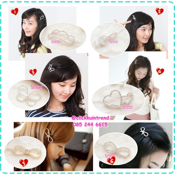 กิ๊บเพชร งานสวย เป็นงานกิ๊บแบบปุ่มล็อก
