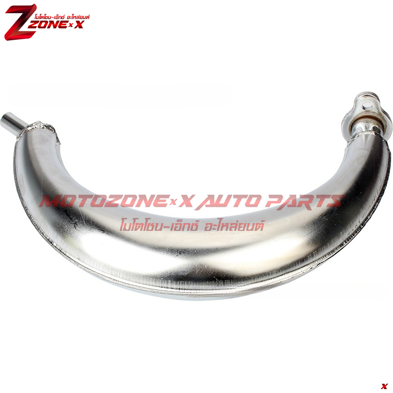 ท่อไอเสียทรงกล้วย Muffler Exhaust 2-Stroke 49cc 60cc 66cc 80cc 2-Stroke Engine Motor Motorized Bicycles Motorized Bike MOTOZONE-X(โมโตโซน-เอ็กซ์) อะไหล่ Part