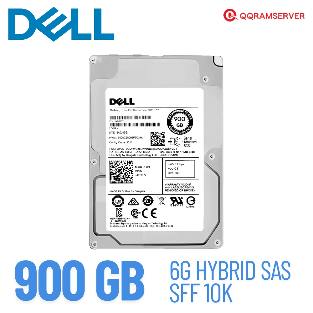 ฮาร์ดดิสก์ Server Dell R230 900GB SAS 6Gb 2.5"