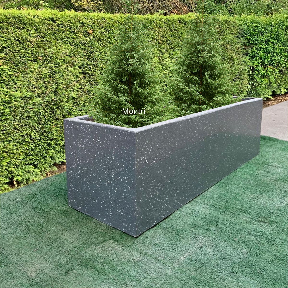 กระถางทรงรางยาว กระถางต้นไม้ set 10 ใบ ลงสีคุณภาพพร้อมเคลือบเงาสามารถวางได้ทั้งกลางแจ้งและในร่ม ขนาด 30*100* cm. วัสดุเป็นปูน