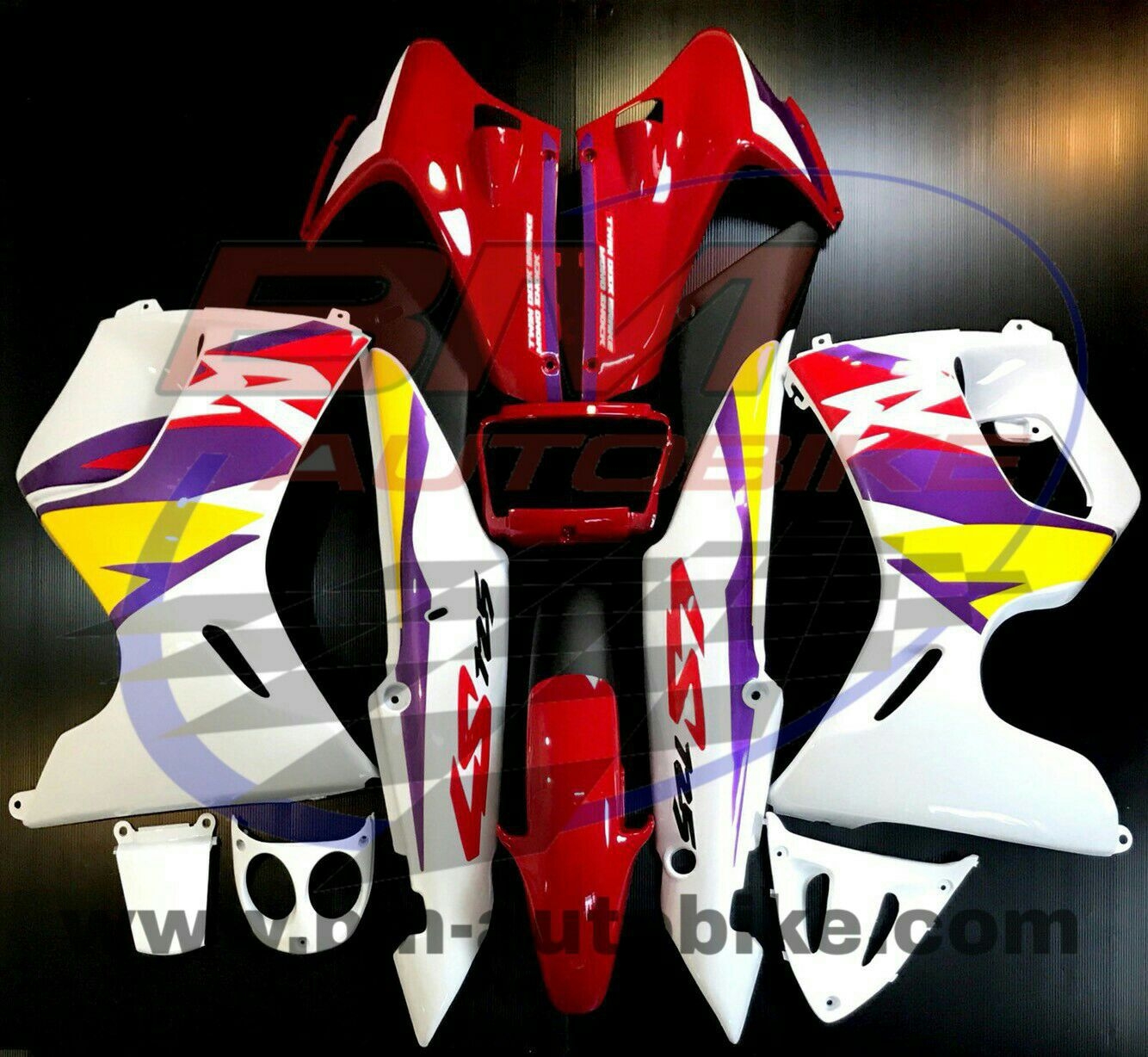 ชุดสี Ls เก่่าเต็มคัน สีแดง/ขาว 4,500 กรัม