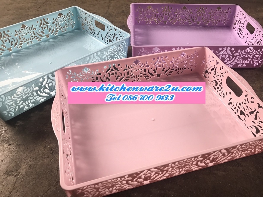 P10294 ตะแกรงเหลี่ยม (25*33*7 cm) ใส่ A4 ได้ สีหวาน ขายดีมากก (ราคาส่งต่อ 1 โหล: 12 ใบ ขายส่งทุกอย่าง 20 บาท