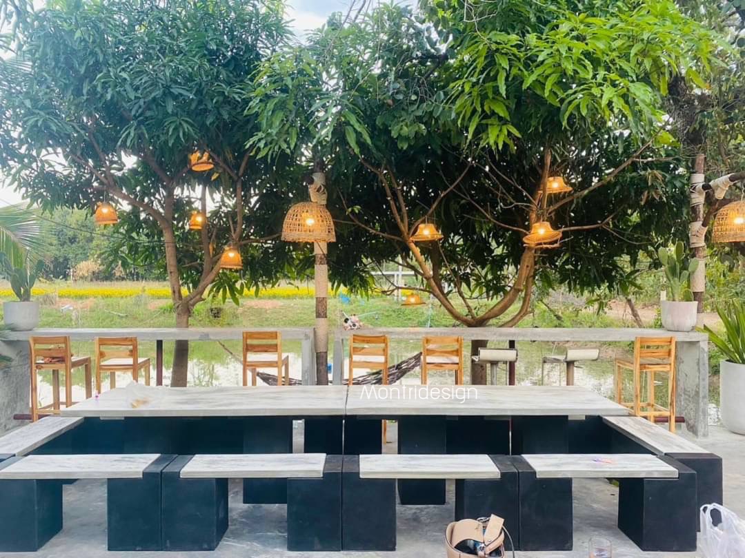 ชุดโต๊ะสนามโมเดิร์น 20 ที่นั่ง รุ่น Marigold โต๊ะสนาม Outdoor furniture เข้าได้กับบ้านทุกสไตล์ คุณภาพยืน 1