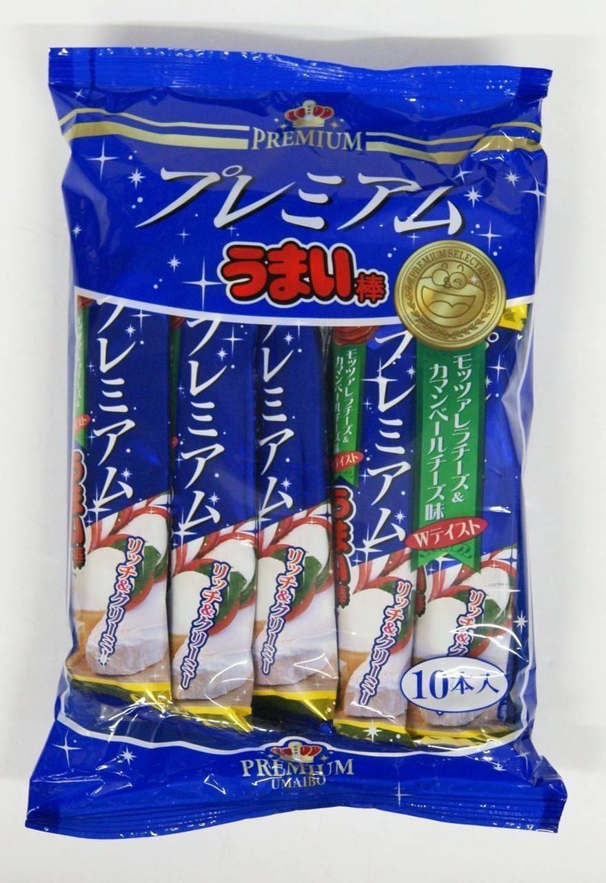 อุมัยโบะรสชีสอุมัยโบสูตร 𝗣𝗿𝗲𝗺𝗶𝘂𝗺 Umaibo Corn Snack (Mozzarella & Camembert Cheese Flavor)