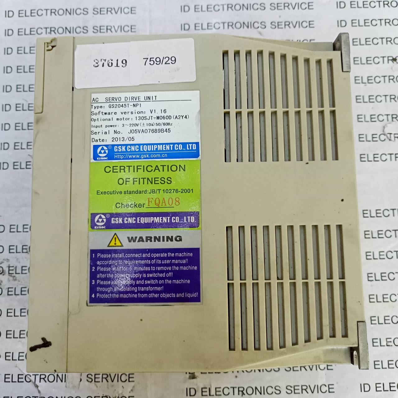 SERVO DRIVE " GSK " MODEL : GS2045T-NP1