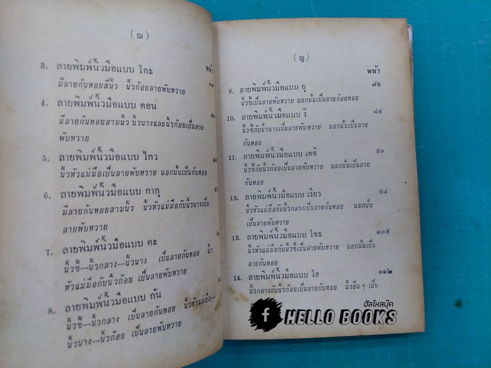 ตำราหมอดูลายพิมพ์นิ้วมือ