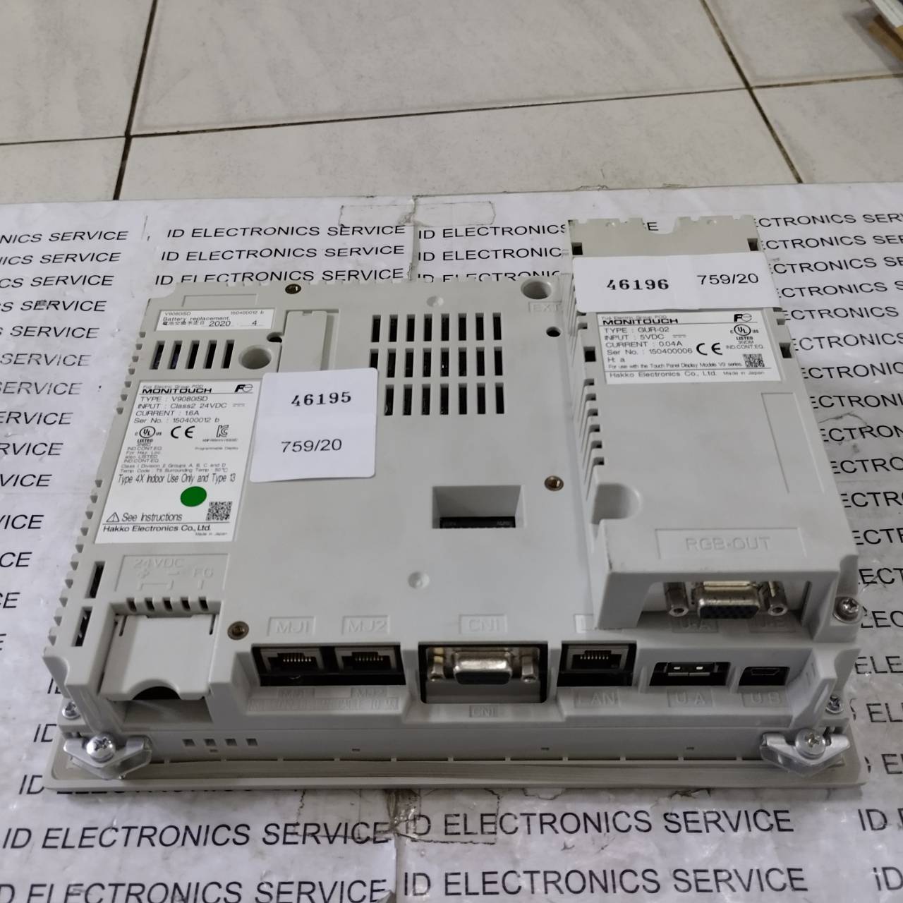 HMI ยี่ห้อ HAKKO รุ่น V9080iSD