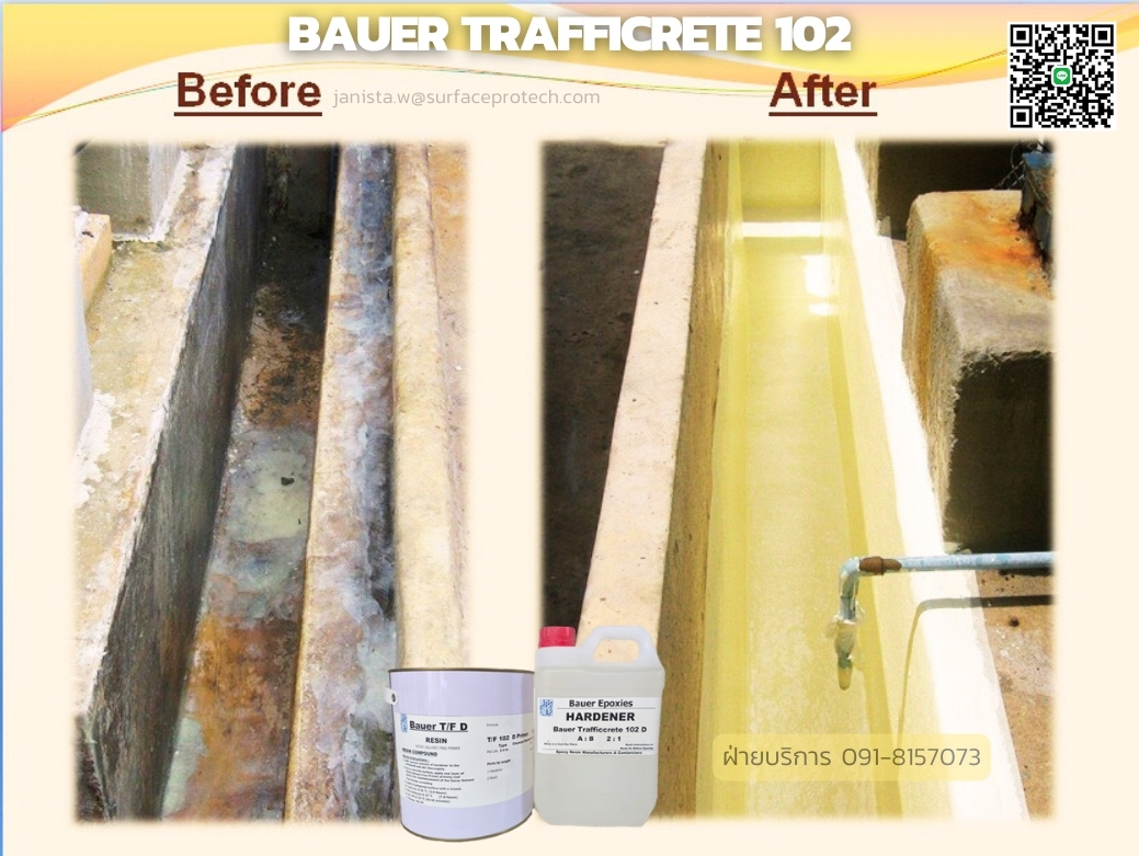 BAUER TF102 อีพ็อกซี่เรซิ่นมอร์ต้า รองพื้นคอนกรีต ฉาบซ่อมผิวที่เสียหาย งานปรับระดับพื้น-ติดต่อฝ่ายขาย(ไอซ์)0918157073ค่ะ