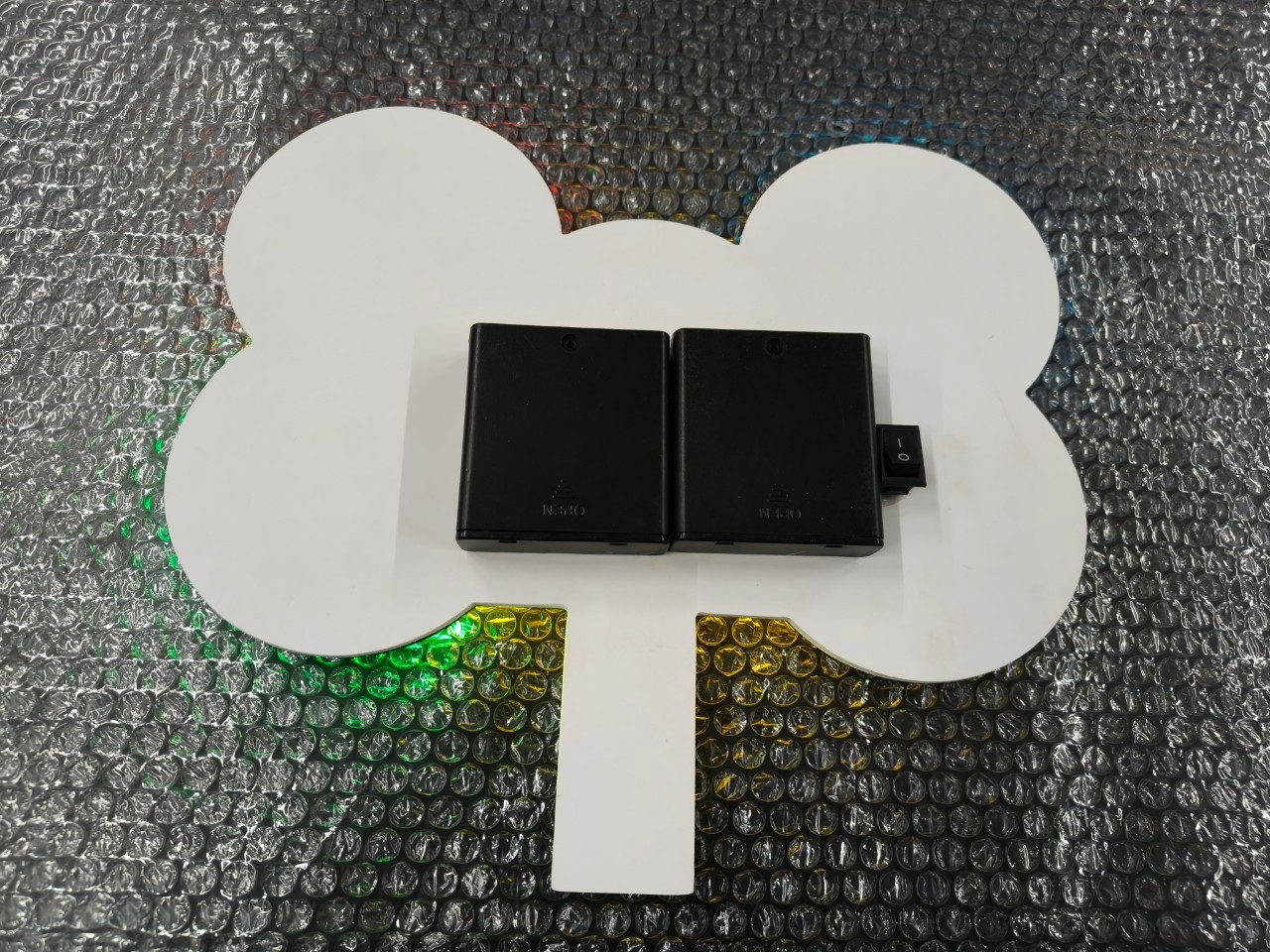 ป้ายเชียร์ ไฟดัด ขนาด 20x30 cm