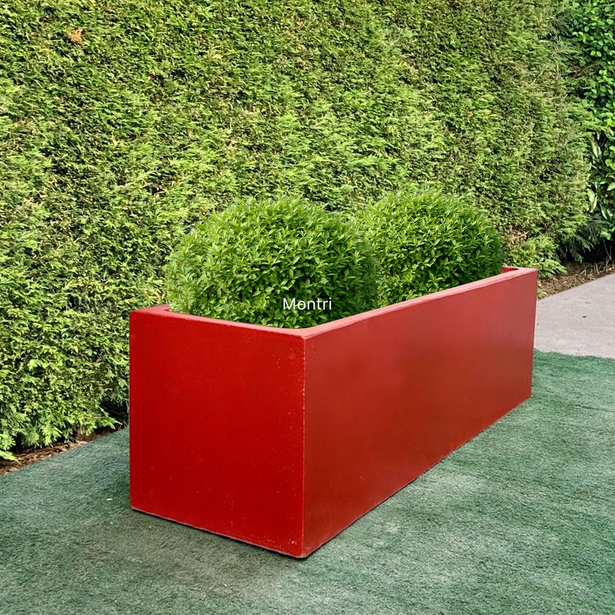 กระถางทรงรางยาว set 10 ใบ ลงสีคุณภาพพร้อมเคลือบเงาสามารถวางได้ทั้งกลางแจ้งและในร่ม ขนาด 30*100* cm. วัสดุเป็นปูน