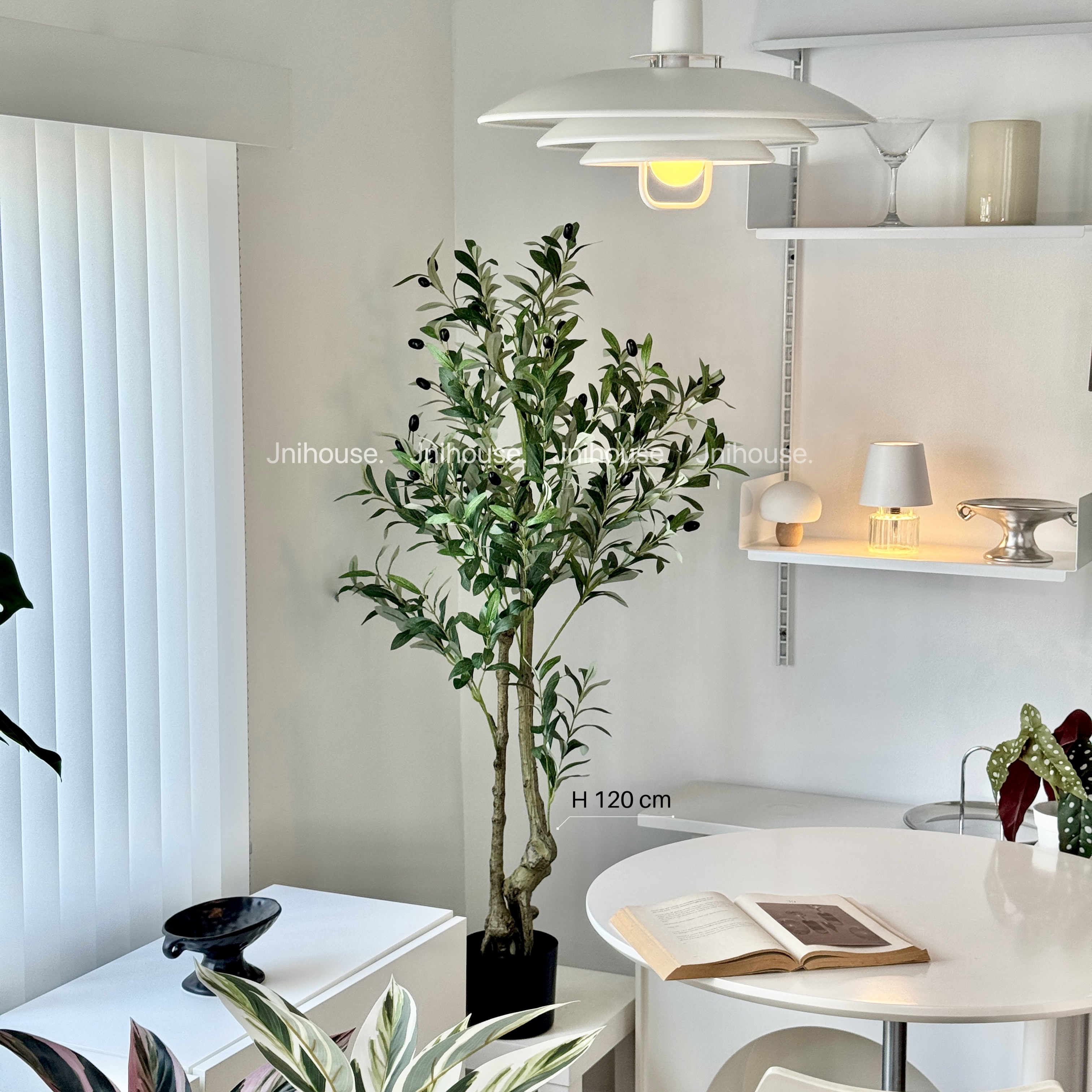 [พร้อมส่ง] Jnihouse : ต้นมะกอกปลอม Artificial Olive Tree (ลำต้นคู่)