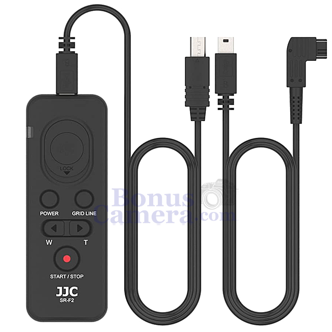 SR-F2 Remote Commander Sony A3000,A3500,5000,A5100,RX10 III,IV RX100 II,III,IV,V,VI,VII,RX1R II และ HDR-CX405,CX900E,PJ440,PJ675 FDR-AX33,AX100,AXP55 เป็นสายลั่น/กดถ่ายวีดีโอได้ ใช้แทนโซนี่ RM-VPR1