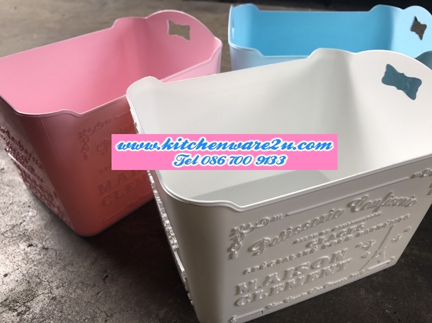 P10297 กะบะทึบเล็ก เอนกประสงค์ (19*15*12 cm) สีหวาน ขายดีมาก สไตล์ญี่ปุ่น No.PR-352 (ราคาส่งต่อ 1 โหล: 12 ใบ ขายส่งทุกอย่าง 20 บาท