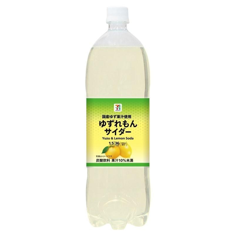เครื่องดื่ม Yuzu and Lemon Soda จาก 7-11 ญี่ปุ่น 1500 ml.