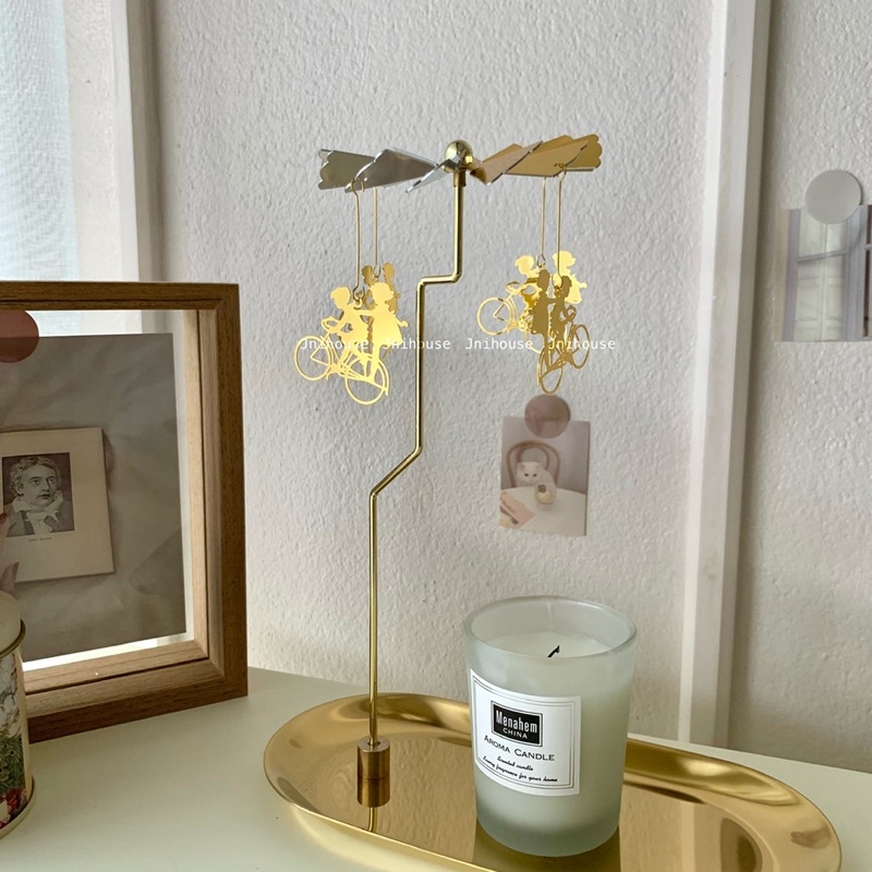 [พร้อมส่ง] Jnihouse : Rotating Candle Holder ถาดหมุนเทียน