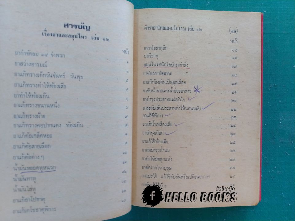 ตำรายาไทยแผนโบราณ เล่ม ๑-๑๒