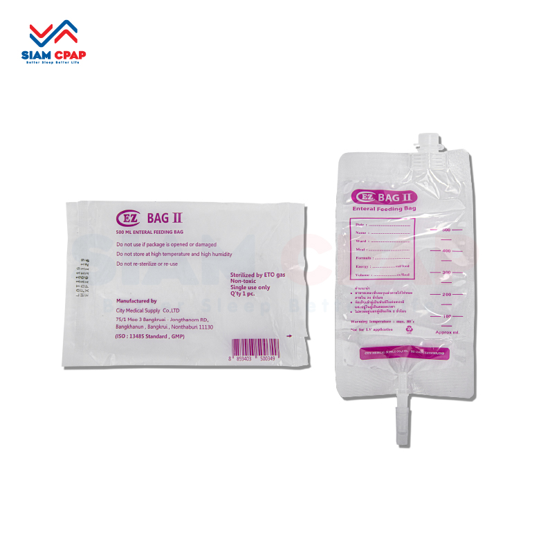 (แพ๊ค 100 ถุง) ถุงให้อาหาร ผู้ป่วย สำหรับบรรจุอาหารเหลว EZ Bag