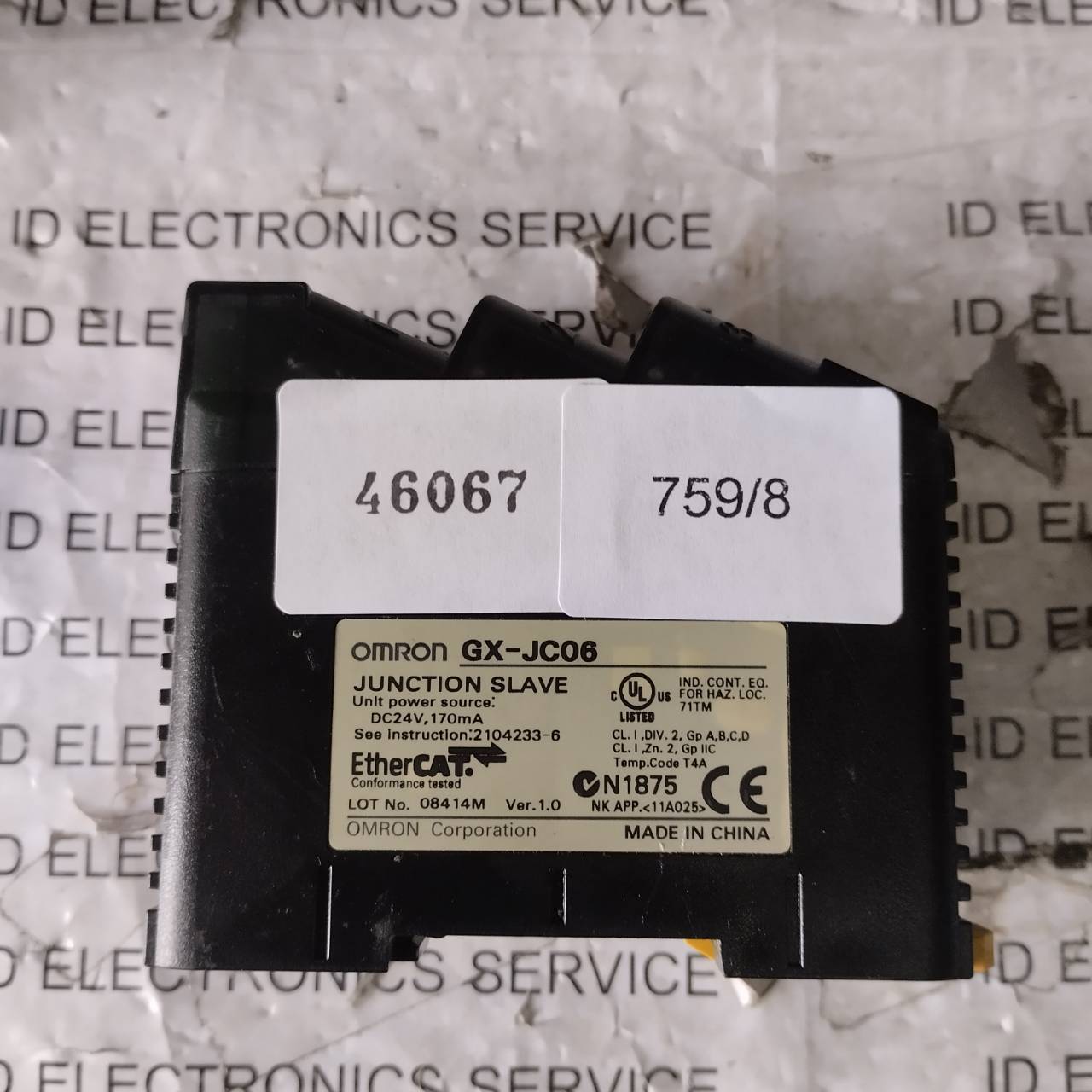 PLC " OMRON " MODEL : GX-JC06