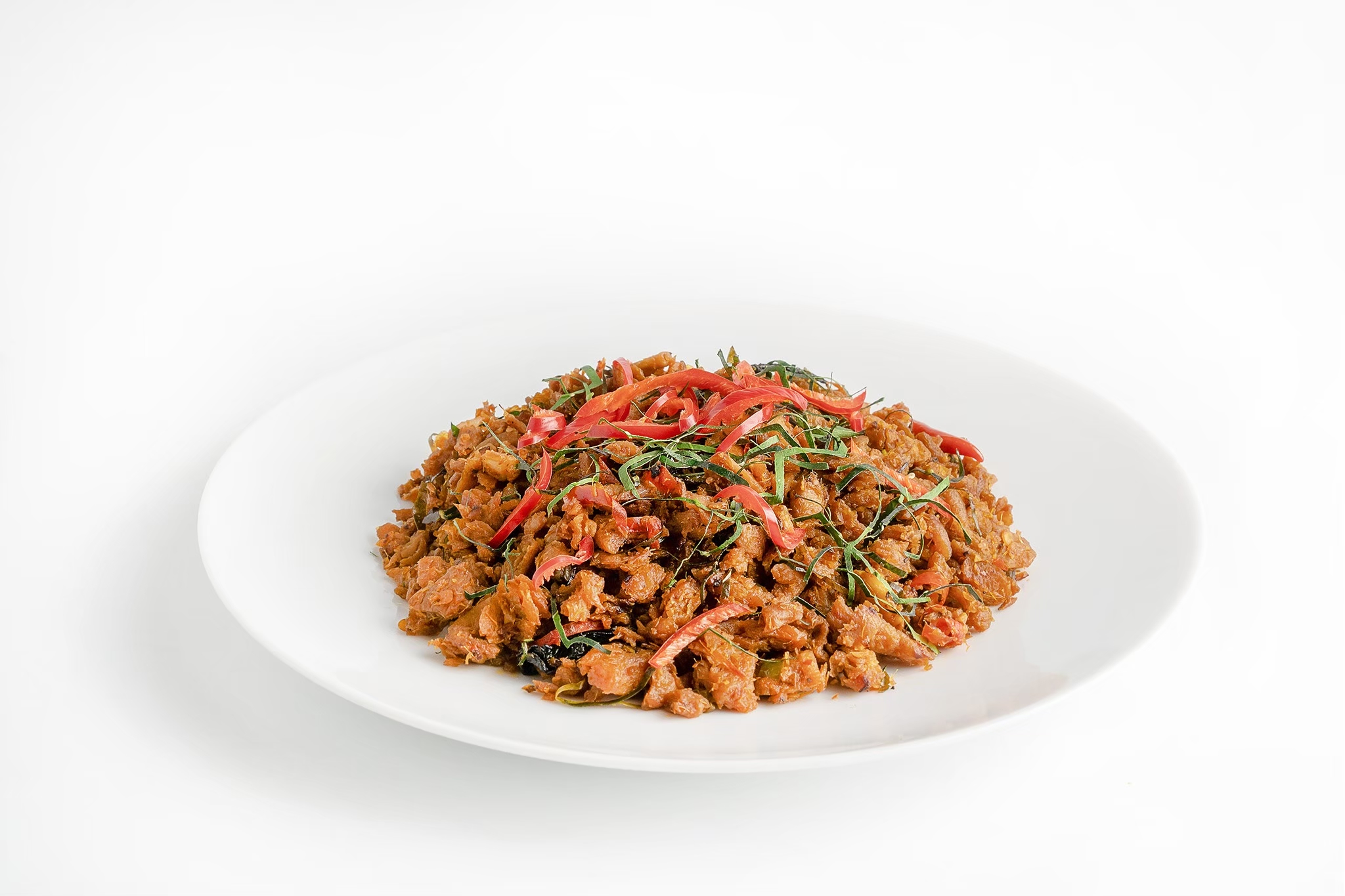 อาหารเจ คั่วกลิ้งสูตรเจ ของร้าน Sovegan