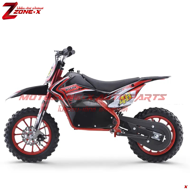 มอเตอร์ไซค์วิบากไฟฟ้าสำหรับเด็ก Electric dirt bike for kids ไฮเปอร์(Highper) HP110E-A 500w 36V 10&10