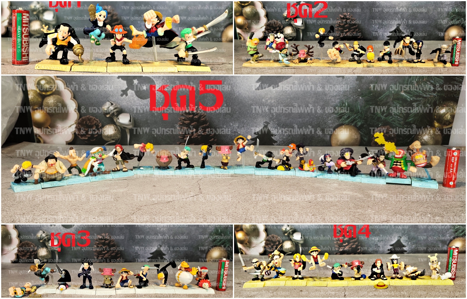 👉🏻👉🏻👉🏻 [ มือสอง งานแท้ ญี่ปุ่น ] กาชาปอง วันพีช มี 5 ชุด One Piece gachapon 👉🏻👉🏻👉🏻