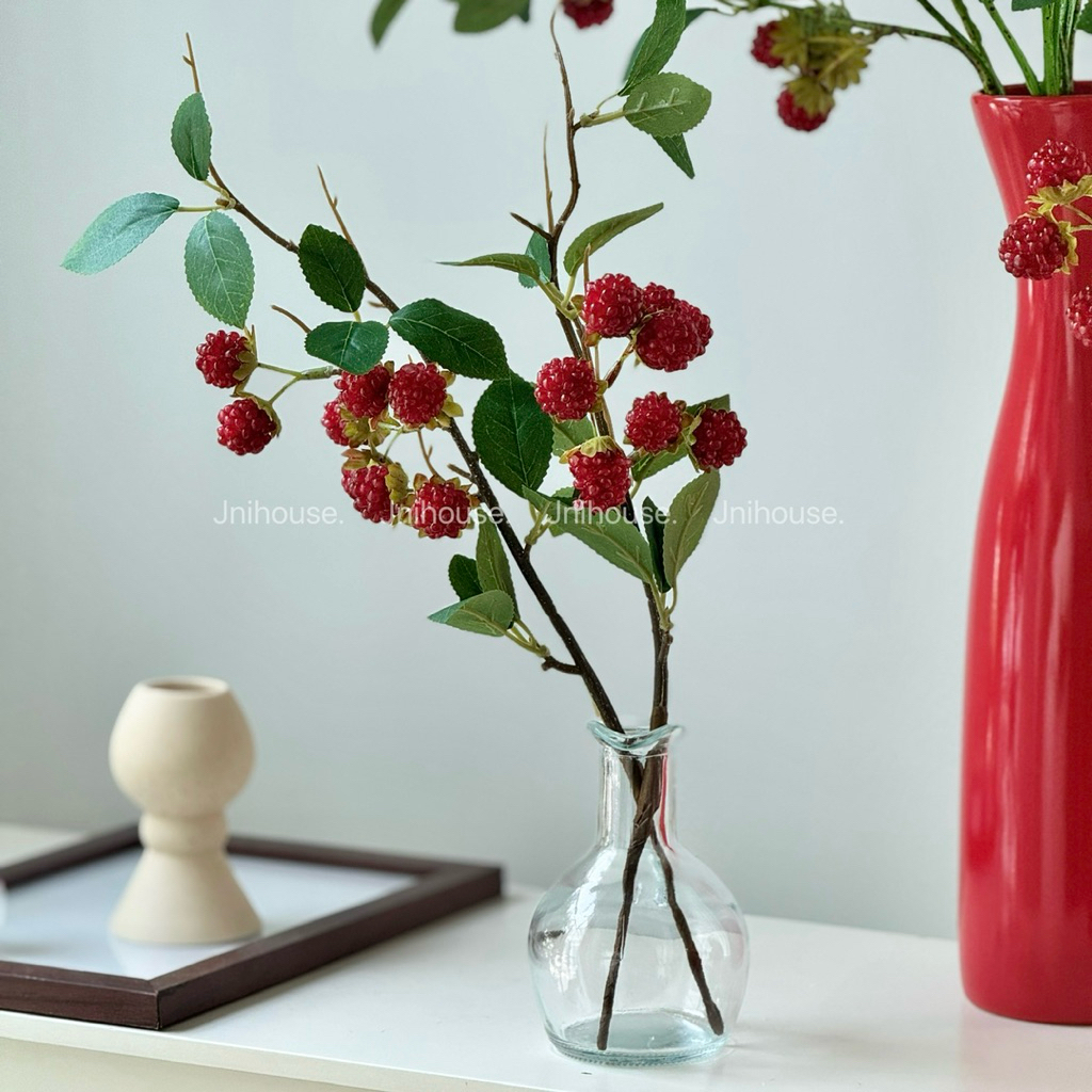 [พร้อมส่ง] Jnihouse : กิ่งราสเบอร์รี่ (Artificial raspberry branch)