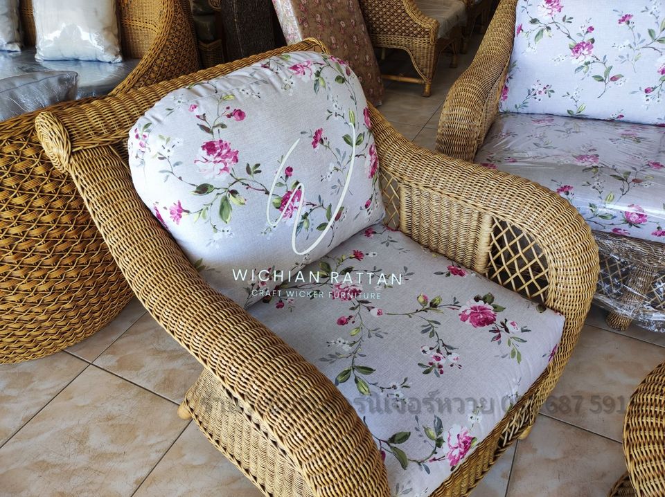 ชุดรับแขกหวายแท้