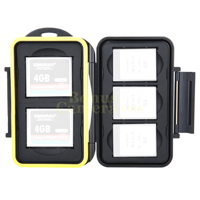 MC-XQDCF5 กล่องเก็บ XQD card ได้ 3 ชิ้น และ CF card ได้ 2 ชิ้น Memory Card case for 3 XQD Card + 2 CF Card