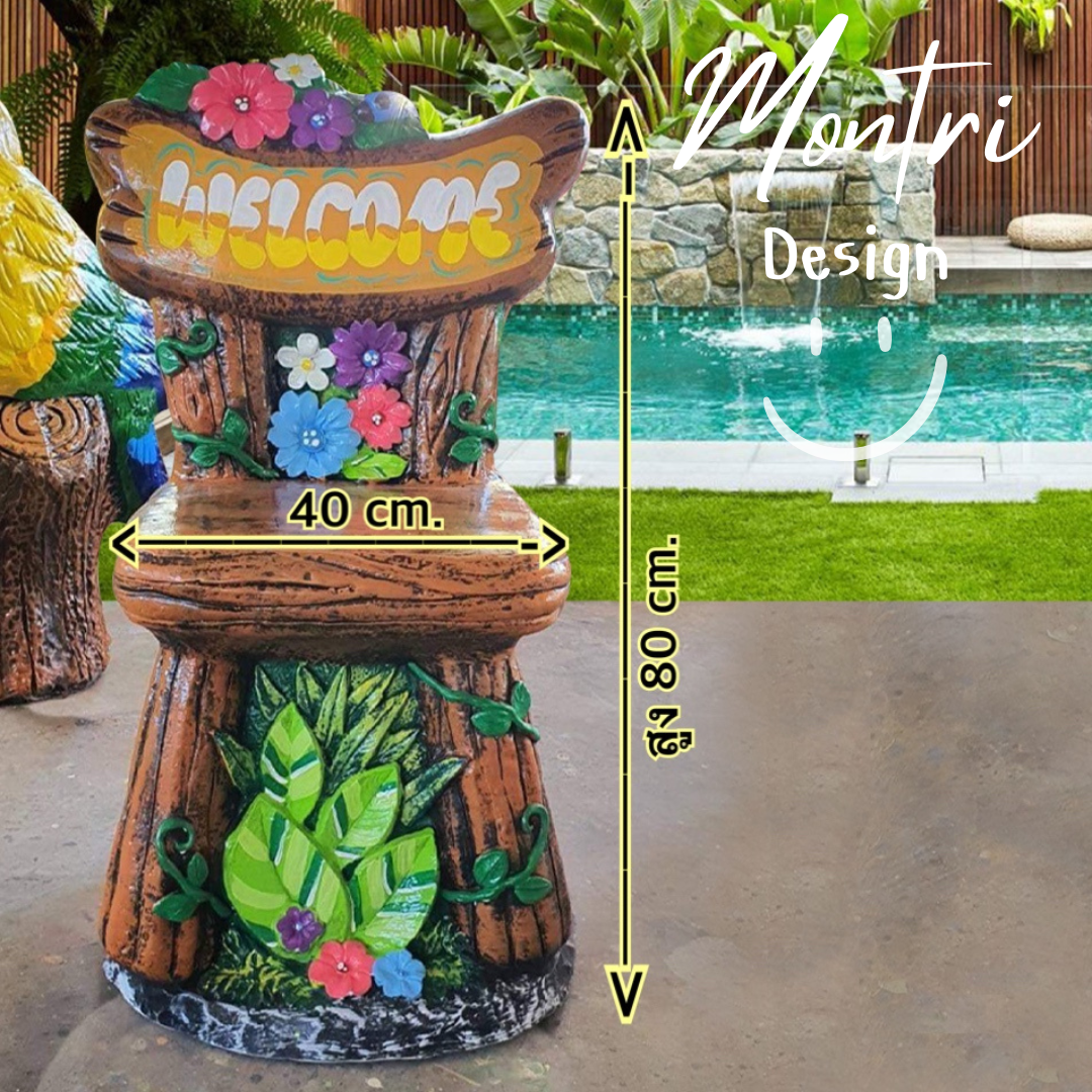 เก้าอี้จัดแต่งสวน ม้านั่งน่ารักจัดแต่งสวน เก้าอี้แต่งสวน เก้าอี้มุ้งมิ้ง